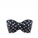 Dámský vrchní díl plavek Anya Riva Spot Bandeau navy/vanilla SW1453 - Panache