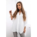 Dámská mušelínová košile 65622 bílá - Kesi