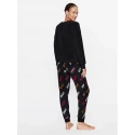 Dámské pyžamo YI2822686F černé se vzorem - DKNY