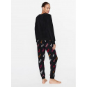 Dámské pyžamo YI2822686F černé se vzorem - DKNY