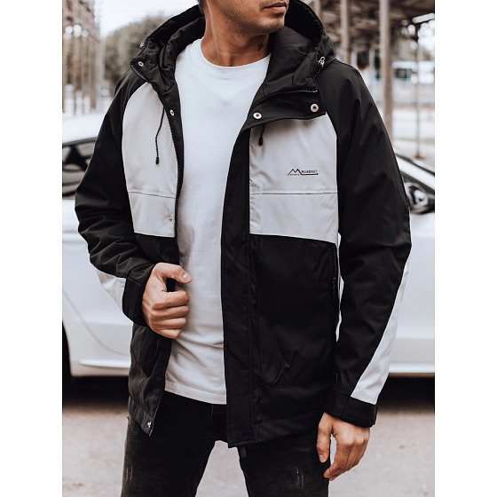 Pánská přechodná bunda TX4916 černo-šedá - FashionStreet 