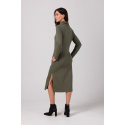 Dámské šaty B274 Khaki - BeWear