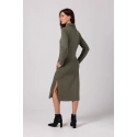Dámské šaty B274 Khaki - BeWear