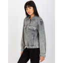 Dámská džínová bunda EM KR H1830.88 Šedá jeans - Ciminy