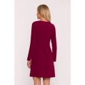 Dámské šaty S419 Bordó - Stylove