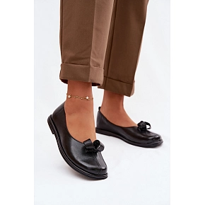 Kožené dámské polobotky 379 černé - Zazoo