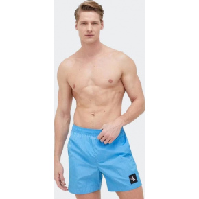 Pánské střední plavecké šortky se stahovací šňůrkou KM0KM00819 CY0 sv. modrá - Calvin Klein