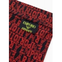 Pánské boxerky 112074 3F508 56936 černé se vzorem - Emporio Armani