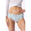 Dámské kalhotky Cheekie Classic Sakura Světle modrá vzor - Julimex