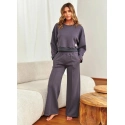 Dámská tepláková souprava DRS.7360 Tmavě šedá - Doctor nap