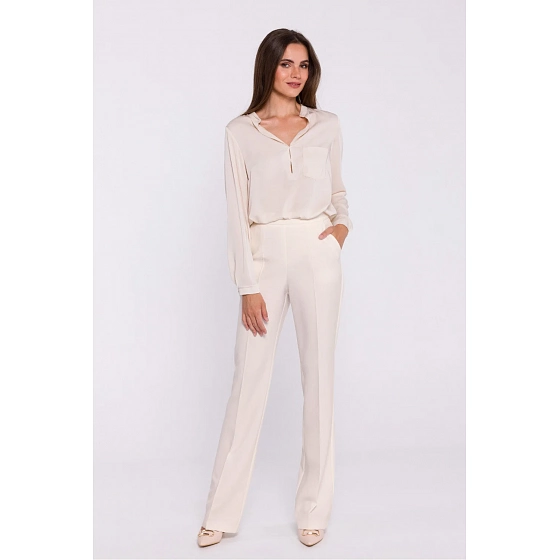 Dámské kalhoty S371 slonovinová - Stylove