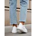 Dámské kožené tenisky ZY1394 bílé - FashionStreet