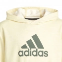 Dětská mikina Badge of Sport Hoodie Jr HN8469 žlutá - Adidas