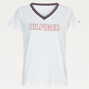 Dámské Tričko s krátkým rukávem UW0UW02983-YBR - Tommy Hilfiger
