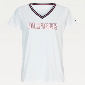 Dámské Tričko s krátkým rukávem UW0UW02983-YBR - Tommy Hilfiger