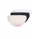 Dámské kalhotky 3Pack UW0UW05284 0VR černé/bílé/sv. růžové - Tommy Hilfiger