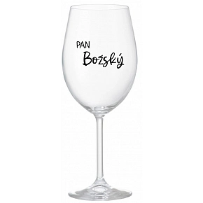 PAN BOŽSKÝ  - čirá sklenice na víno 350 ml