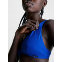 Dámská plavková podprsenka BIKINI KW0KW02041 C66 modrá - Calvin Klein