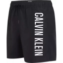 Pánské plavky MEDIUM DRAWSTRING KM0KM01004 BEH černé - Calvin Klein