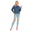 Dámský svetr 70035 Jeans modrá - PeeKaBoo