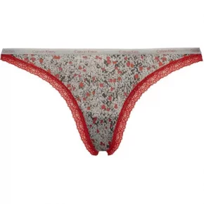 Kalhotky D3447E-DTZ šedočervená - Calvin Klein