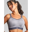 Sportovní podprsenka 7341B  Non Wired Bra charcoal marl šedá - Panache