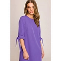 Šaty áčkového střihu S393 fialové - Stylove