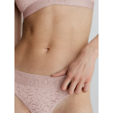 Dámská tanga 000QF7287E 7NS béžové - Calvin Klein