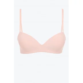 Dámská podprsenka Wireless Push-Up Bra Seductive Comfort 000QF6017E A4E broskvová - Calvin Klein