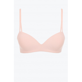 Dámská podprsenka Wireless Push-Up Bra Seductive Comfort 000QF6017E A4E broskvová - Calvin Klein