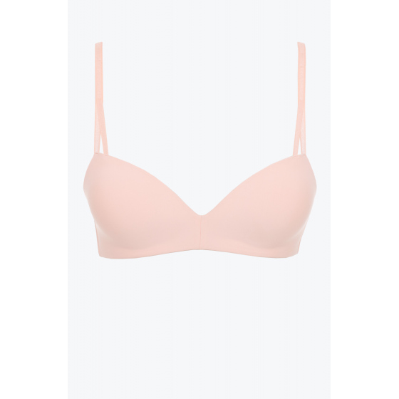 Dámská podprsenka Wireless Push-Up Bra Seductive Comfort 000QF6017E A4E broskvová - Calvin Klein