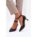 Dámské lodičky s páskem 2752 černé - Sweet Shoes