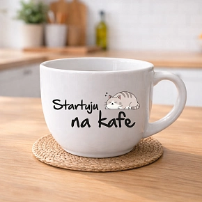 STARTUJU NA KAFE - keramický hrnek 400 ml