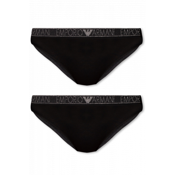 Dámské kalhotky 2PACK 163334 3F223 00020 černé - Emporio Armani