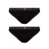 Dámské kalhotky 2PACK 163334 3F223 00020 černé - Emporio Armani