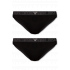 Dámské kalhotky 2PACK 163334 3F223 00020 černé - Emporio Armani