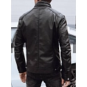 Pánská kožená bunda 11Z8151 černá - FashionStreet
