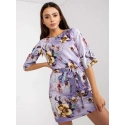 Dámské šaty LK SK 507529.67P Fialová s květy - FPrice
