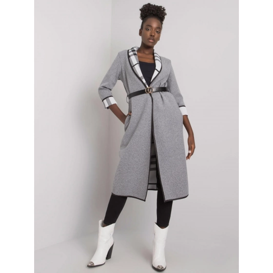 Dámský kabát DHJ EN A5753.38X Šedá - FPrice