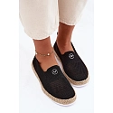 Dámské espadrilly 13659 černé - Vinceza