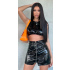 Sexy latexová sukně  R6631 černá - Koucla
