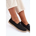 Dámské espadrilly 13659 černé - Vinceza