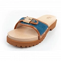 Dámské dřeváky W F305492349 hnědo-modré - Scholl Iconic
