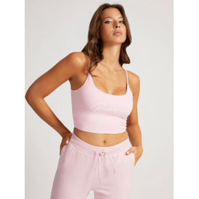 Dámský crop top O1BA10KASI1 - G6S4 - Pastelově růžová - Guess