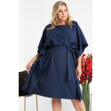 Dámské šaty plus size Rolanda tmavě modrá - Karko