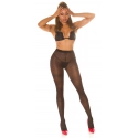 Dámské sexy punčochové kalhoty SH6715 černé se vzorem - Koucla