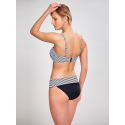 Dámský spodní díl plavek Anya Stripe SW0897 Černo-bílá - Panache