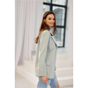Dámské sako ZAK0016 sv.tyrkys - Roco Fashion 