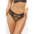 Dámské tanga Brasiliana V-11845 Černá s béžovou - Axami