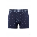Pánské boxerky 3PACK 4277-1003 Tmavě modrá / šedá mix vzor - Mustang